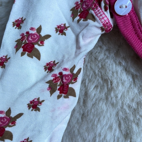 KicKee Pants | Natural Rose Trellis 3-Piece Kimono Newborn Gift Set | NB - Picture 7 of 16